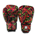Hot Chili Peppers Pattern Print Boxing Gloves