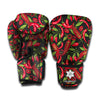 Hot Chili Peppers Pattern Print Boxing Gloves