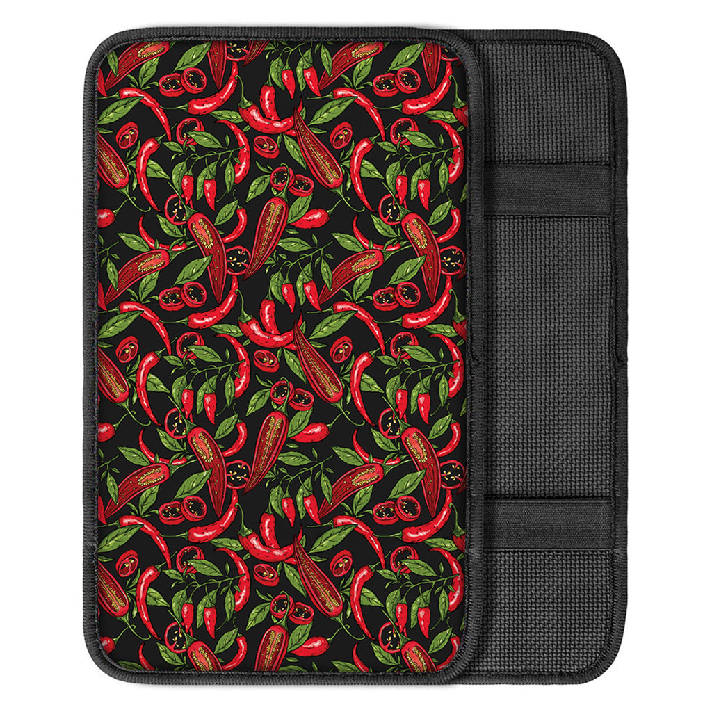 Hot Chili Peppers Pattern Print Car Center Console Cover