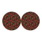 Hot Chili Peppers Pattern Print Car Coasters