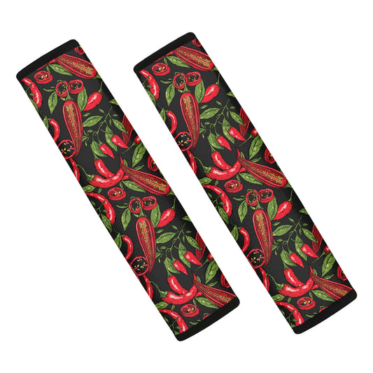Hot Chili Peppers Pattern Print Car Seat Belt Covers