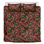 Hot Chili Peppers Pattern Print Duvet Cover Bedding Set