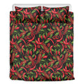 Hot Chili Peppers Pattern Print Duvet Cover Bedding Set