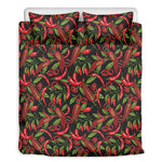 Hot Chili Peppers Pattern Print Duvet Cover Bedding Set