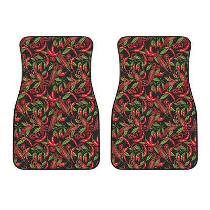 Hot Chili Peppers Pattern Print Front Car Floor Mats