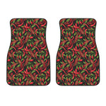 Hot Chili Peppers Pattern Print Front Car Floor Mats