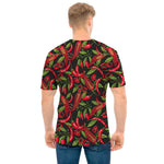 Hot Chili Peppers Pattern Print Men's T-Shirt