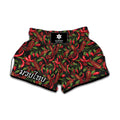 Hot Chili Peppers Pattern Print Muay Thai Boxing Shorts