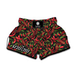 Hot Chili Peppers Pattern Print Muay Thai Boxing Shorts