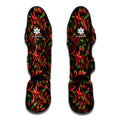 Hot Chili Peppers Pattern Print Muay Thai Shin Guards