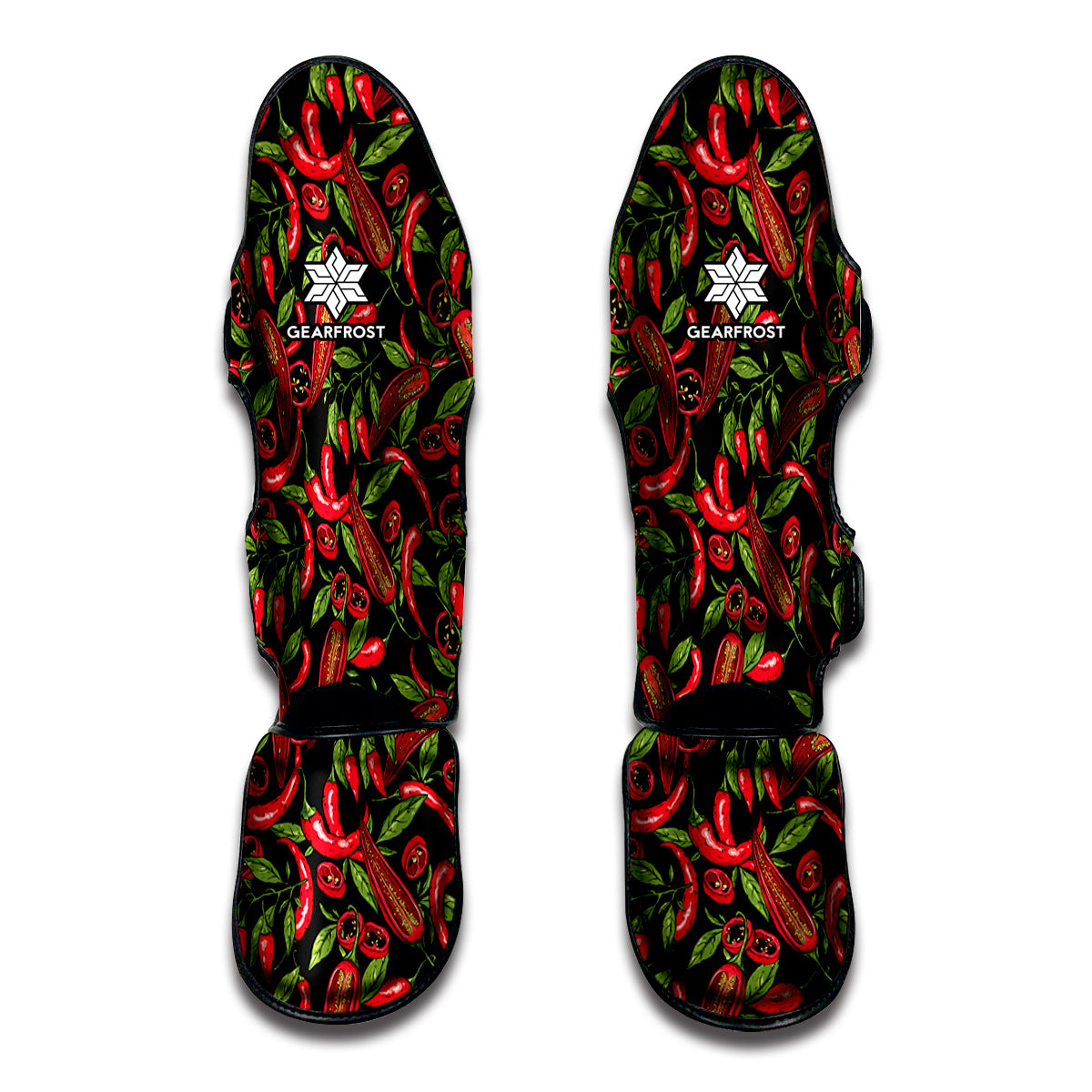 Hot Chili Peppers Pattern Print Muay Thai Shin Guard