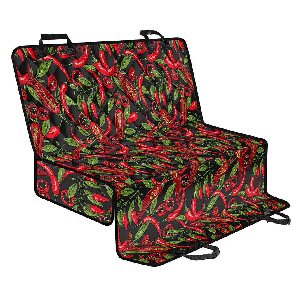 Hot Chili Peppers Pattern Print Pet Car Back Seat Cover