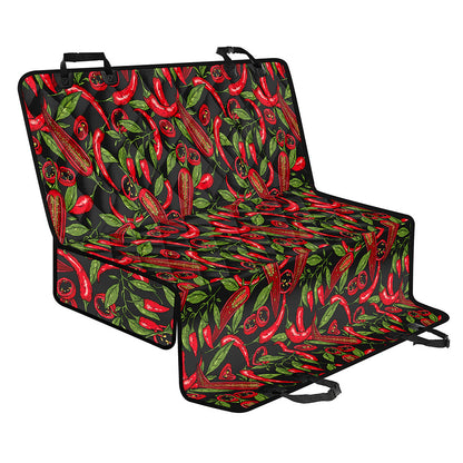 Hot Chili Peppers Pattern Print Pet Car Back Seat Cover