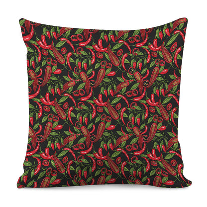 Hot Chili Peppers Pattern Print Pillow Cover