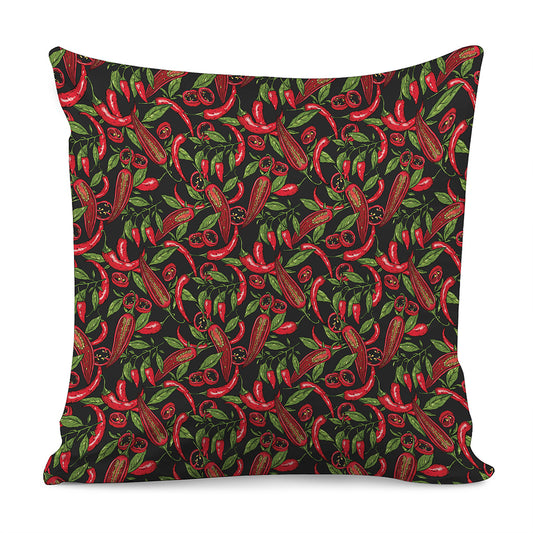 Hot Chili Peppers Pattern Print Pillow Cover