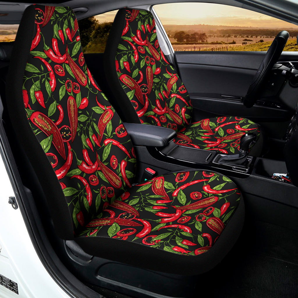 Hot Chili Peppers Pattern Print Universal Fit Car Seat Covers