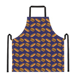 Hot Dog And Hamburger Pattern Print Apron