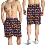 Hot Dog And Hamburger Pattern Print Men's Shorts