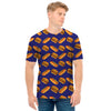 Hot Dog And Hamburger Pattern Print Men's T-Shirt