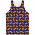 Hot Dog And Hamburger Pattern Print Men's Tank Top