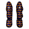 Hot Dog And Hamburger Pattern Print Muay Thai Shin Guards
