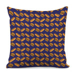 Hot Dog And Hamburger Pattern Print Pillow Cover