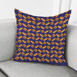 Hot Dog And Hamburger Pattern Print Pillow Cover