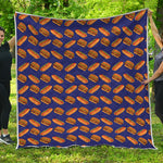 Hot Dog And Hamburger Pattern Print Quilt