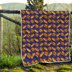 Hot Dog And Hamburger Pattern Print Quilt