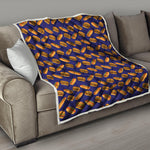 Hot Dog And Hamburger Pattern Print Quilt