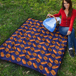 Hot Dog And Hamburger Pattern Print Quilt