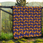 Hot Dog And Hamburger Pattern Print Quilt