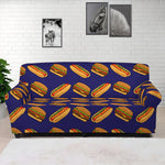 Hot Dog And Hamburger Pattern Print Sofa Cover