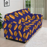 Hot Dog And Hamburger Pattern Print Sofa Cover
