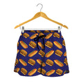 Hot Dog And Hamburger Pattern Print Women's Shorts