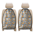 Hot Dog Striped Pattern Print Car Seat Organizers