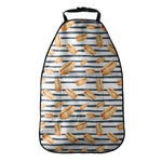 Hot Dog Striped Pattern Print Car Seat Organizers