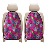 Hot Pink Aloha Hibiscus Pattern Print Car Seat Organizers
