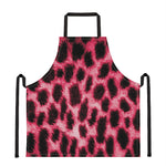 Hot Pink And Black Cheetah Print Apron