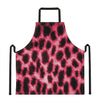 Hot Pink And Black Cheetah Print Apron