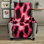 Hot Pink And Black Cheetah Print Armchair Protector