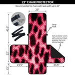 Hot Pink And Black Cheetah Print Armchair Protector