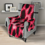 Hot Pink And Black Cheetah Print Armchair Protector