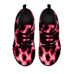 Hot Pink And Black Cheetah Print Black Sneakers