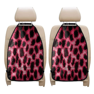 Hot Pink And Black Cheetah Print Car Seat Organizers