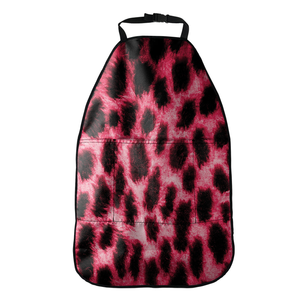 Hot Pink And Black Cheetah Print Car Seat Organizers