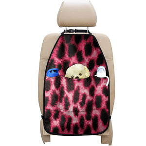 Hot Pink And Black Cheetah Print Car Seat Organizers