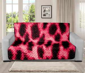 Hot Pink And Black Cheetah Print Futon Protector