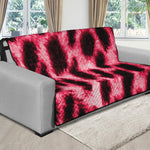 Hot Pink And Black Cheetah Print Futon Protector