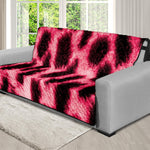 Hot Pink And Black Cheetah Print Futon Protector